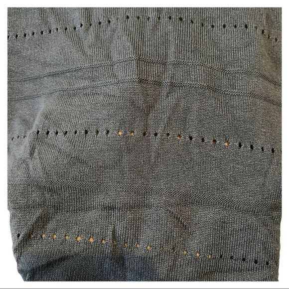 Classic Editions navy knit lightweight cardigan open front size medium EUC - Picture 7 of 8